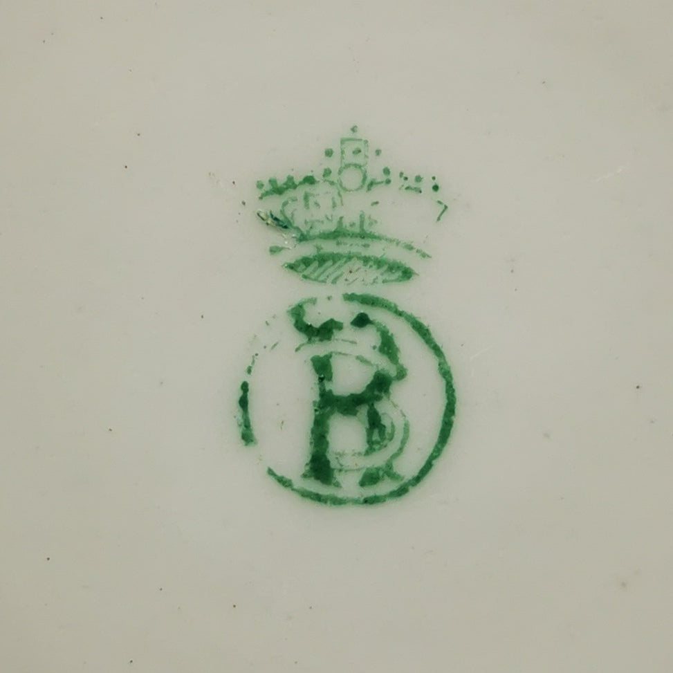 Samuel Radford 943 Green and White China Sugar Bowl