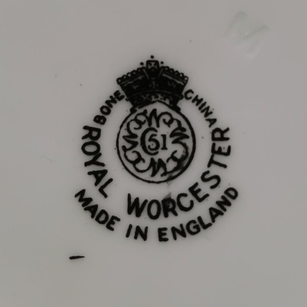 Royal Worcester China Bournemouth Demitasse Coffee Cup and Saucer