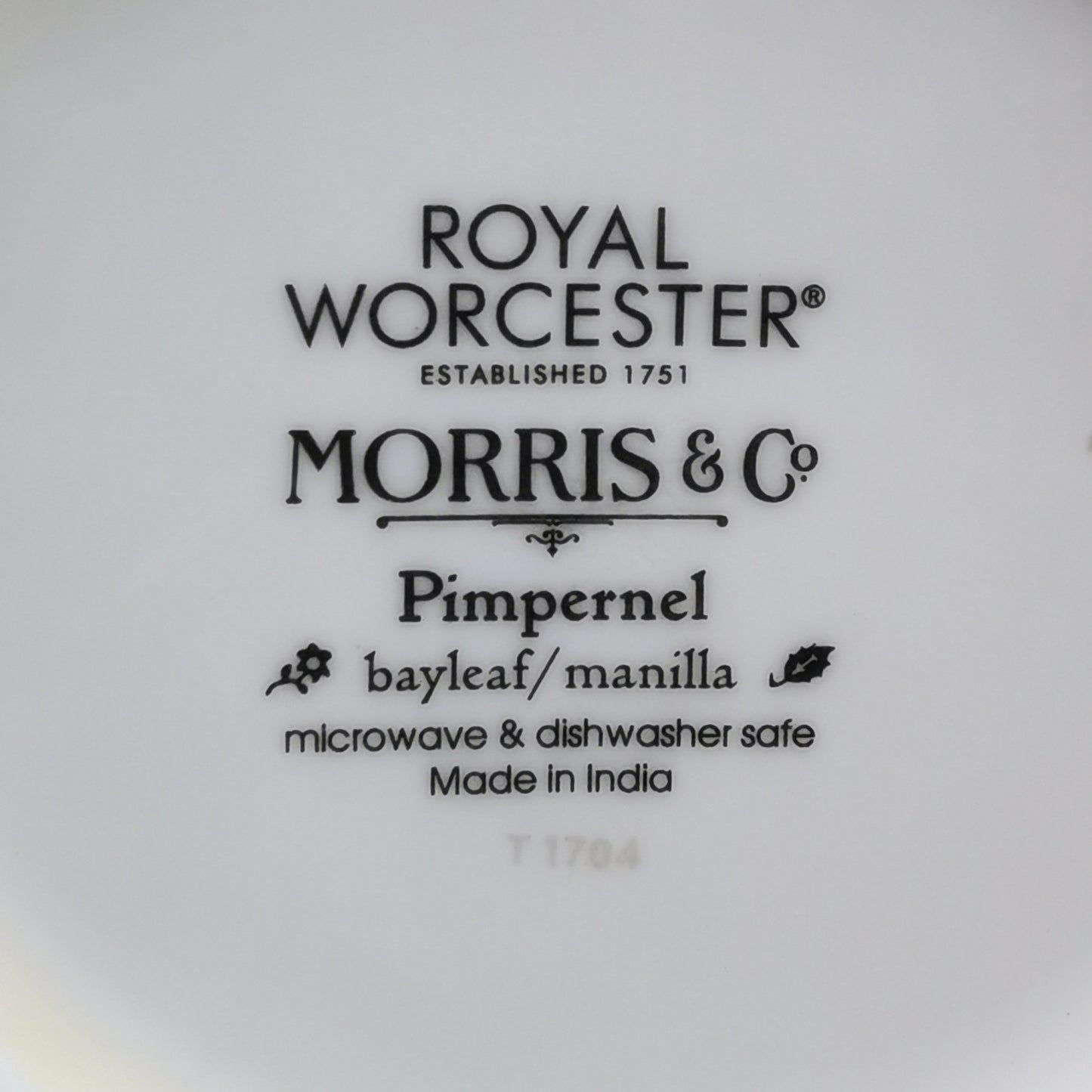 Royal Worcester Morris & Co Pimpernel China Mug