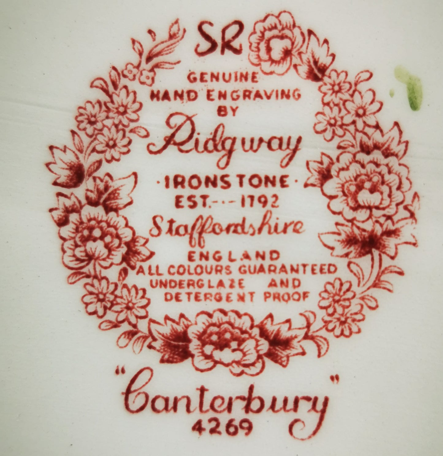 Ridgway China Canterbury Oval Platter