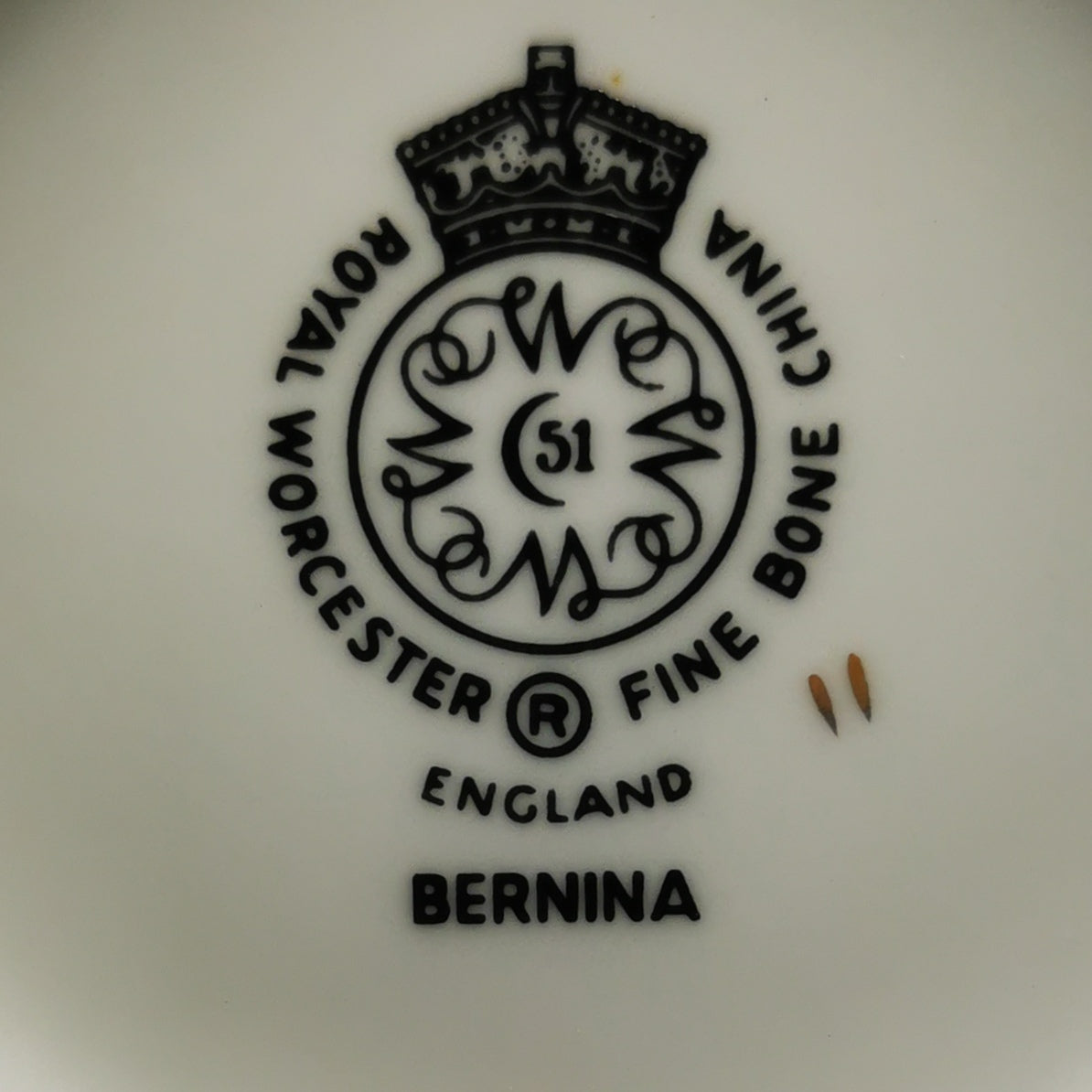 Royal Worcester China Bernina Teacup and Saucer