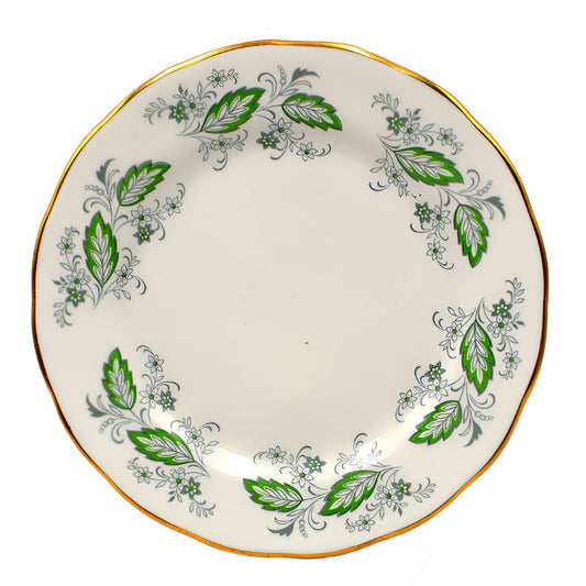 royal kent green floral china side plate