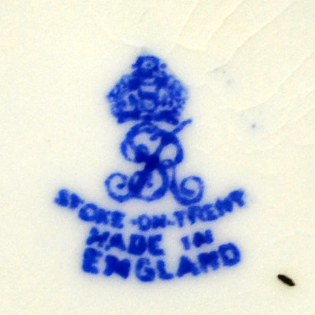 Samuel Radford Blue and White Willow Porcelain China Sugar Bowl