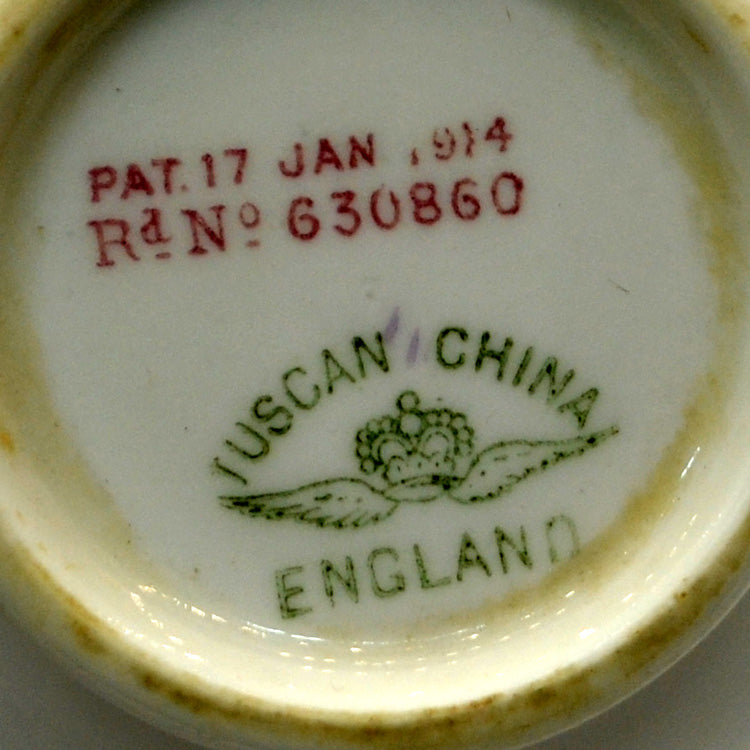 Antique Tuscan Floral China 6999 Milk Jug R H & S L Plant