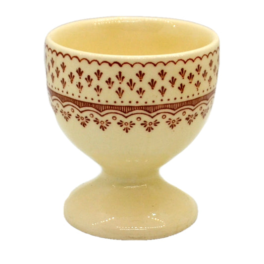 Vintage Masons Ashlea Ironstone Brown & White China Egg Cup