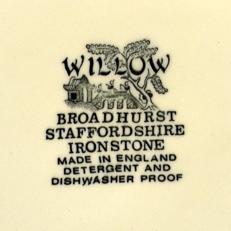 Broadhurst Willow Blue and White China 10.25-Inches Plate