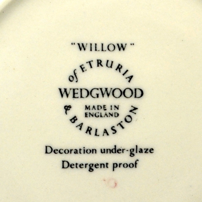 Wedgwood China Blue and White Willow 5.75-inch Saucer