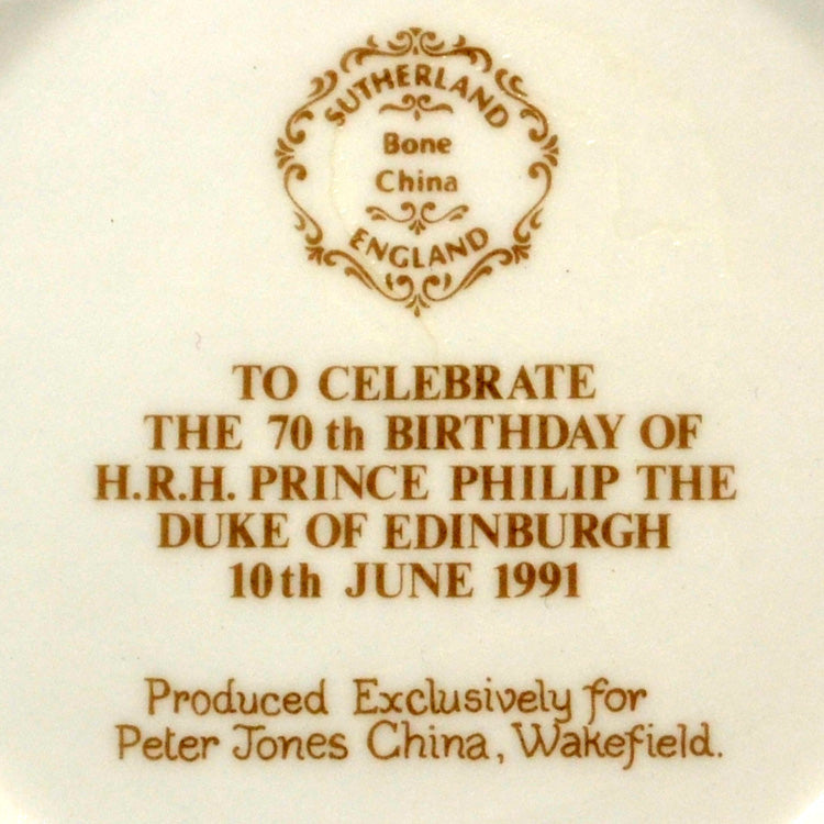 Sutherland China Commemorative Duke of Endinburgh Mug 1991