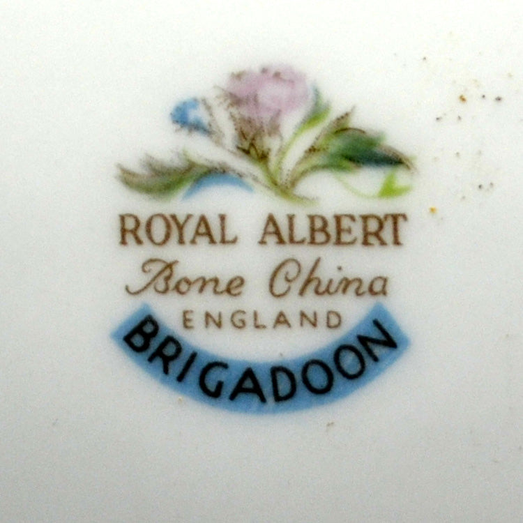 Royal Albert China Brigadoon Teacup Saucer and Side Plate Trio