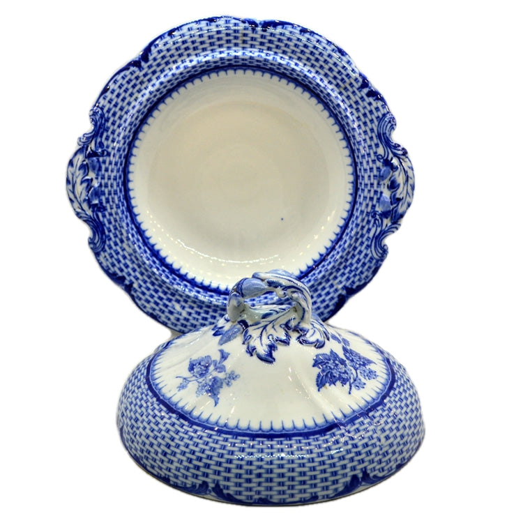 Antique Cauldon Blue and White china pattern ruskin