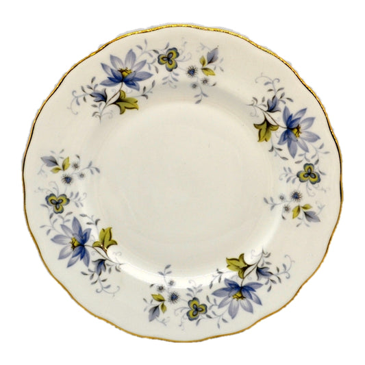 Colclough Rhapsody in Blue  bone china 8.25-inch dessert plate