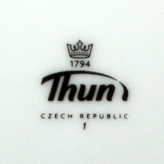 Thun Czechoslovakia Poreclain Floral China Rose Garland Cabinet plate