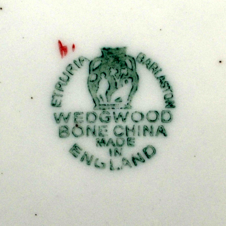 Wedgwood China Eastern Flowers Gold Edge Dinner Plate