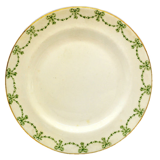 Allertons Ltd Old Englich Green and White China Georgian Side Plate