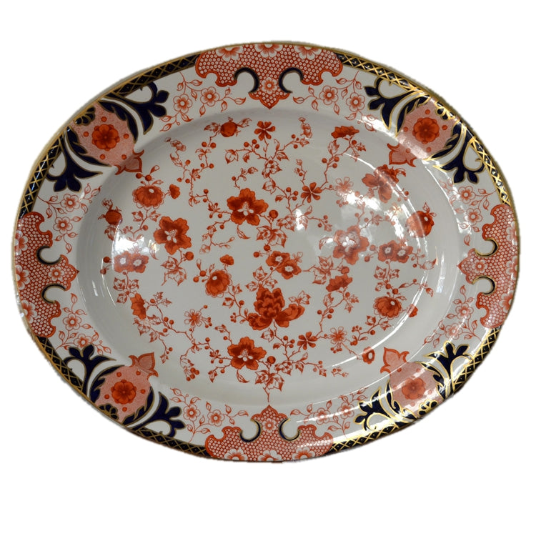 Very large Antique Royal Crown Derby 2149 China Platter – Vintage