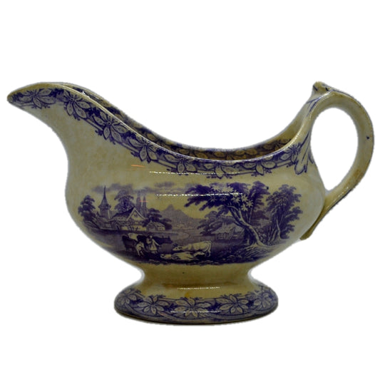 Antique staffordshire gravy boat from 1860-1890