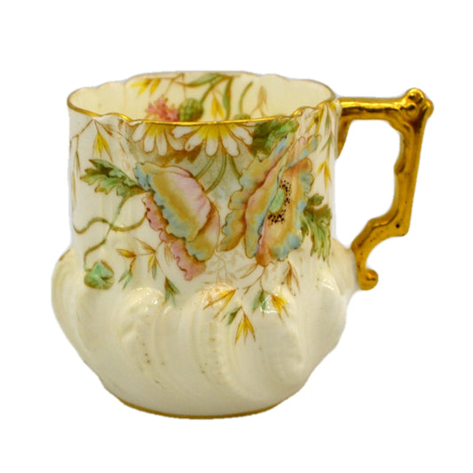 Antique Porcelain Floral China Poppy Cup