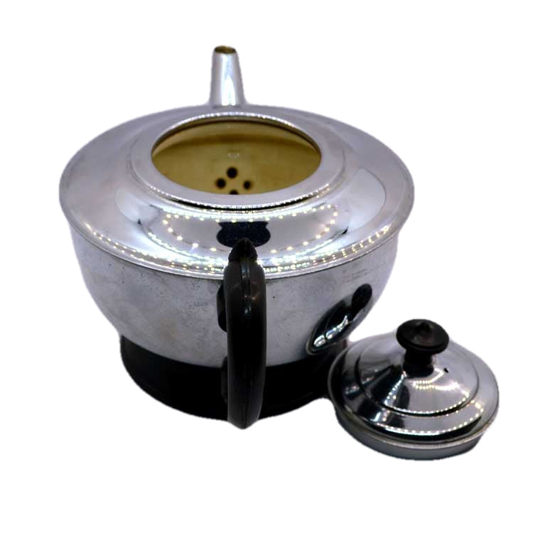 china insulated chrome deco teapot
