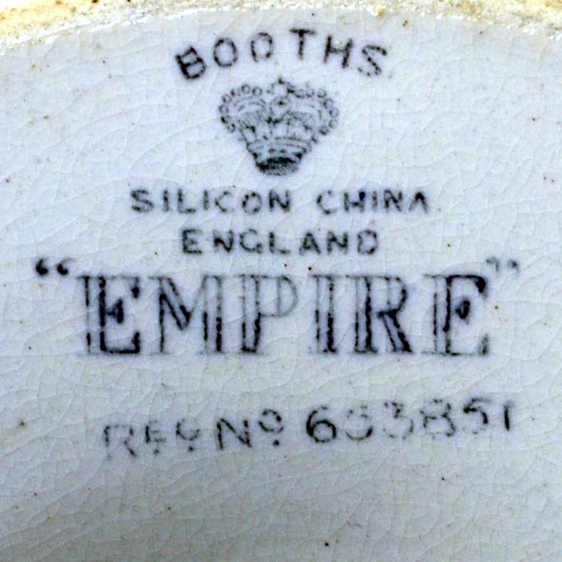 Empire booths china marks
