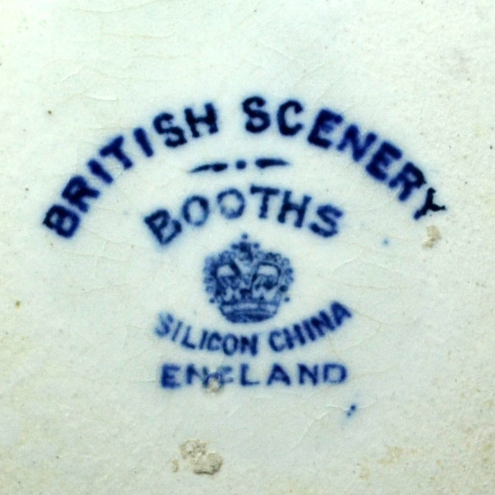 Antique Booths English Scenery Blue and White China Vase Vintage