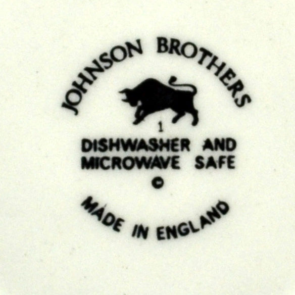 Johnson Brothers China Marks with Bull
