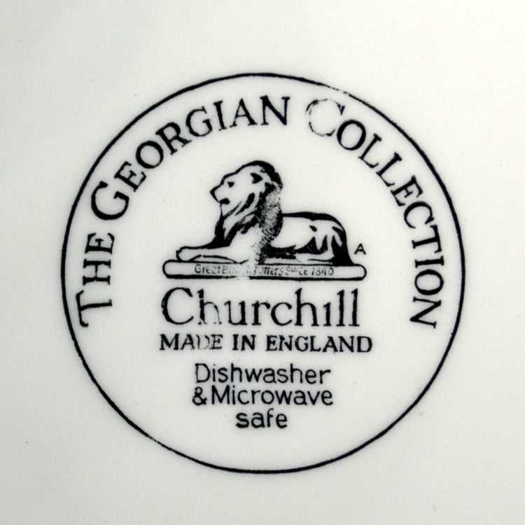 Churchill The Georgian Collection Blue and White China Plate