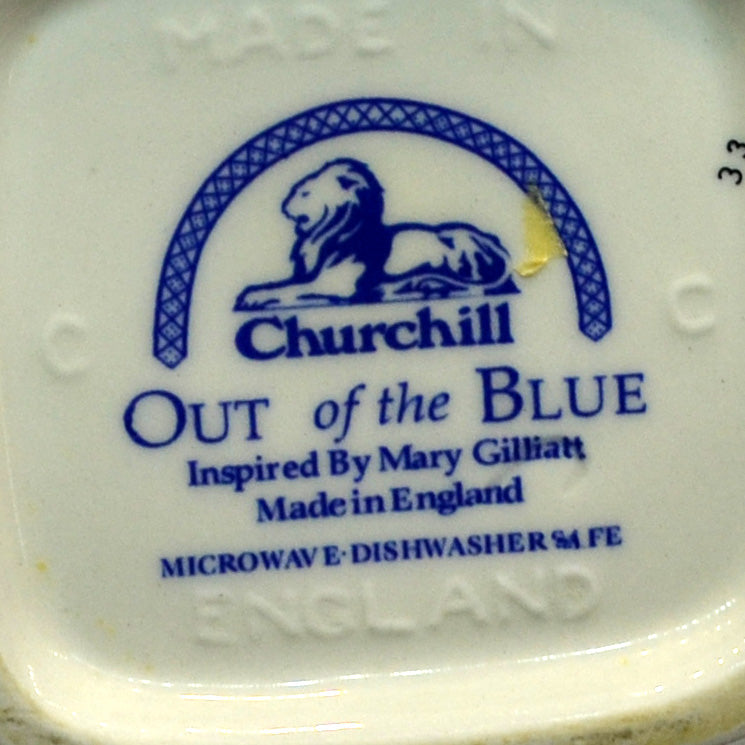 Churchill China Out of the Blue Large Milk Jug