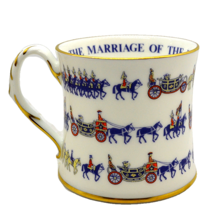 Coalport China Commemorative Wedding Mug 1986