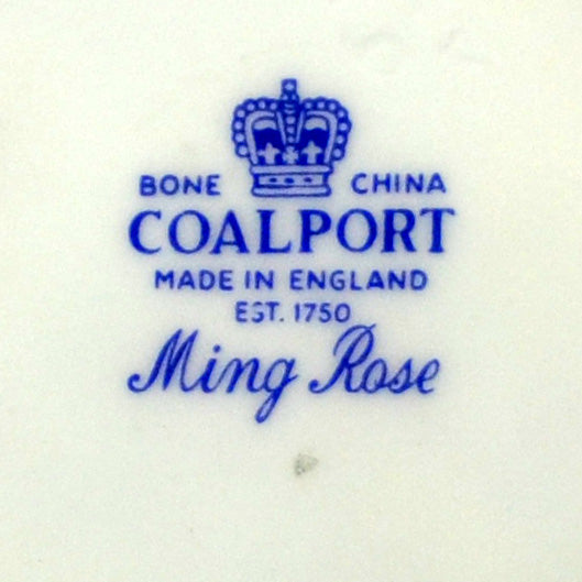 Coalport China Ming Rose mark