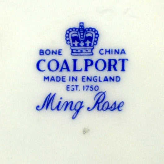 Coalport China Ming Rose mark