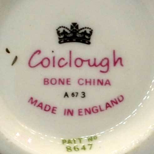 colclough angela tea cups china marks 