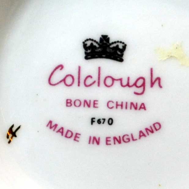 colclough 1st china marks  sedley milk jug