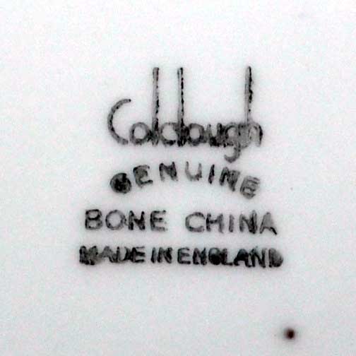 colclough genuine bone china mark made in England