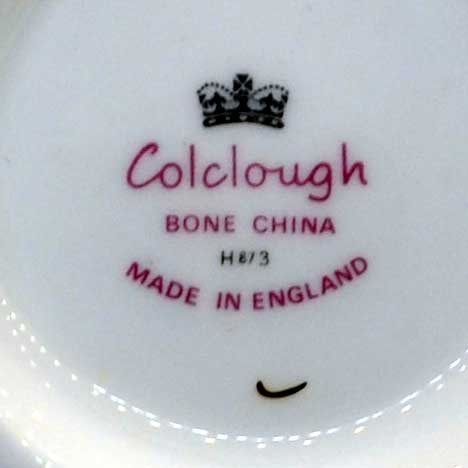 colclough china mark on ivy leaf milk jug post 1964