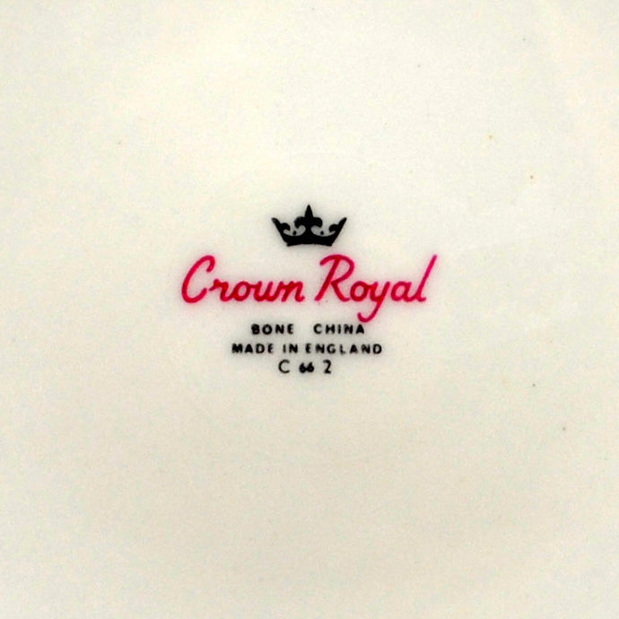 Vintage Crown Royal Floral China Autumn Leaves Side Plate