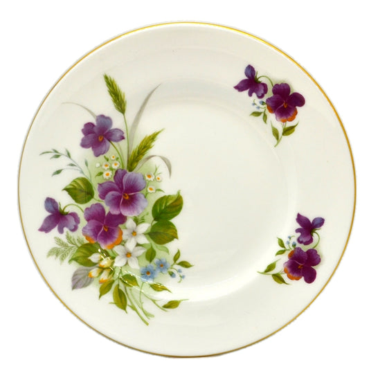 Crown Staffordshire Viola Bouquet A16 China Side Plate