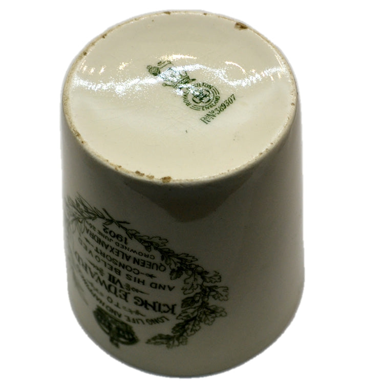 Royal Doulton China Coronation Beaker 1902