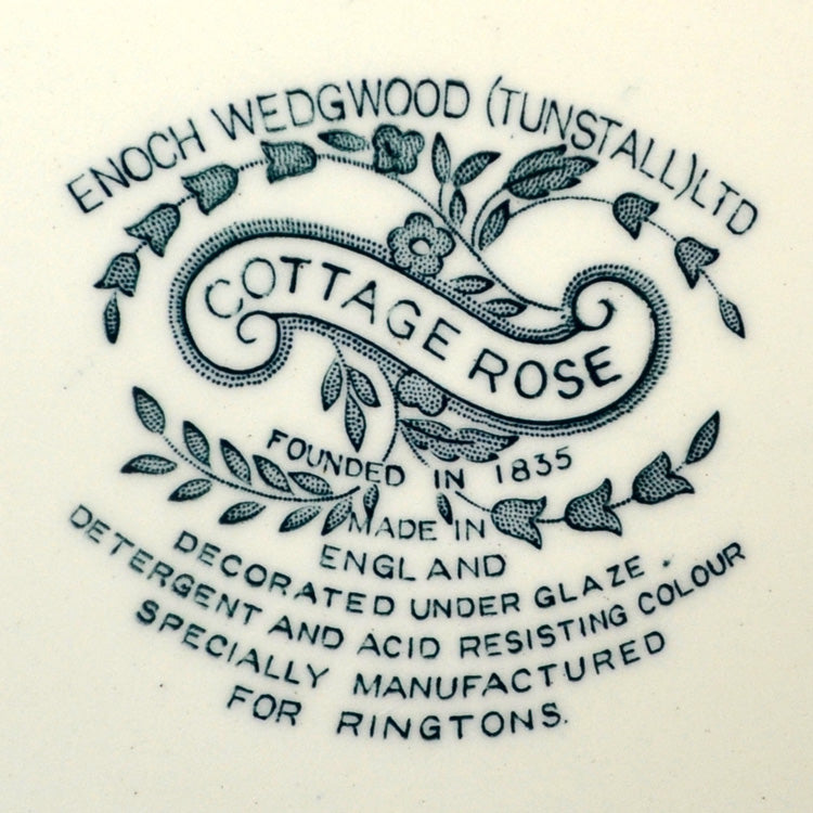 Enoch Wedgwood Cottage Rose Ringtons China Dinner Plate