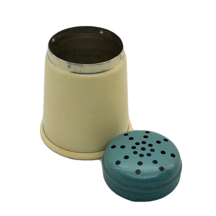 vintage enamel flour duster shaker kitchenalia