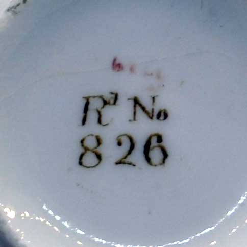 Antique George Jones & Sons Rd No 826 Cup & Saucer c1893-6