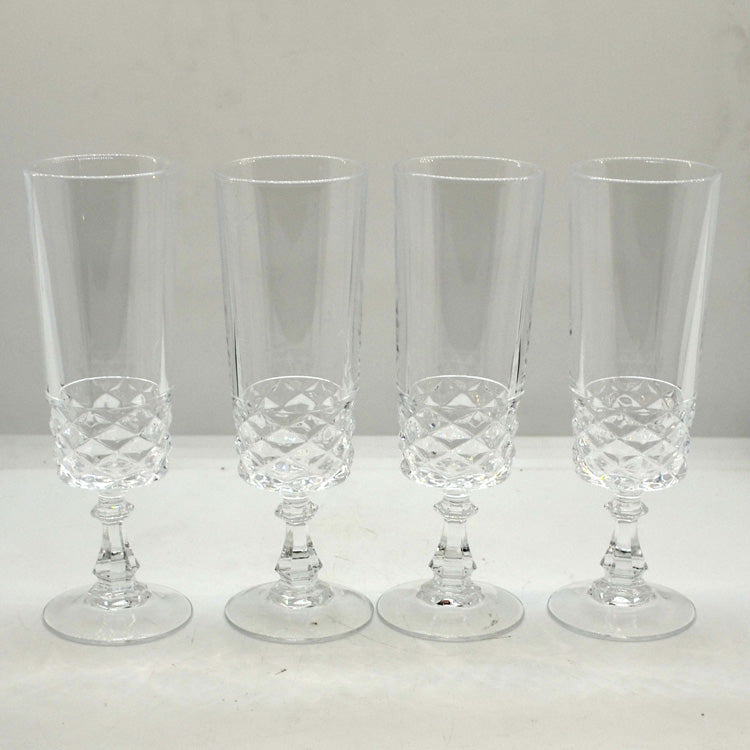 Vintage Set of 4 Champagne Glasses