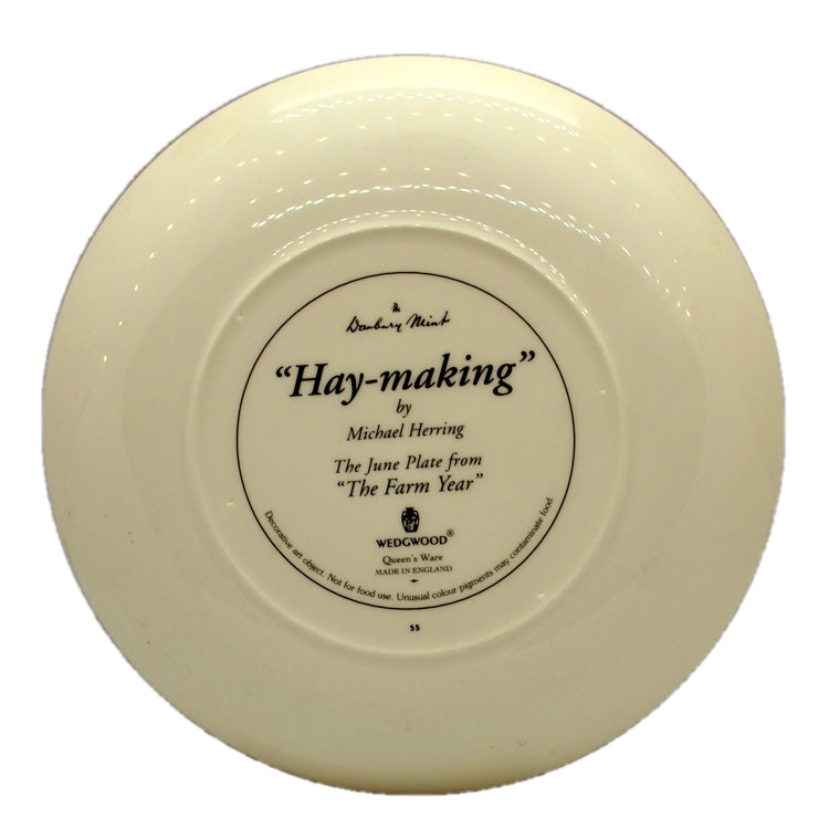 Wedgwood China Hay-Making 8-inch Plate