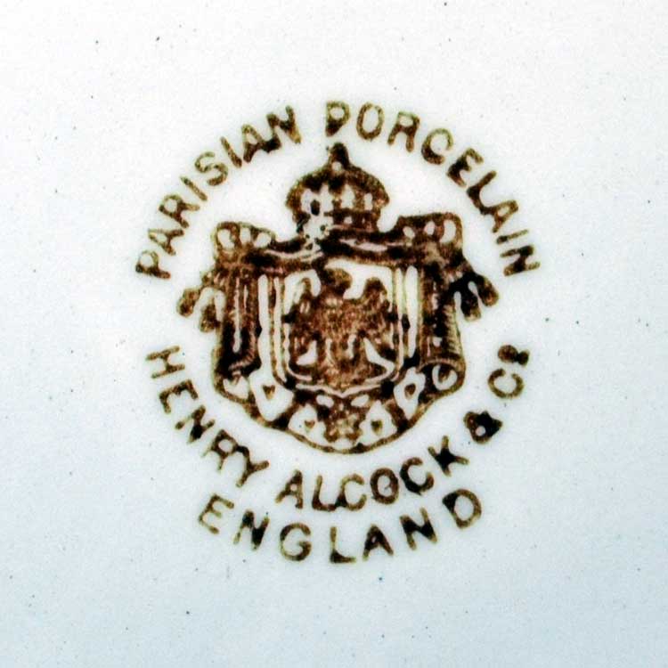Parisian Porcelain china mark H Alcock and Co
