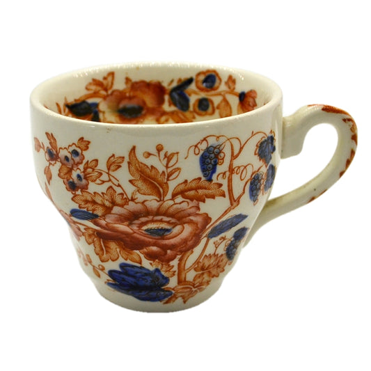 Vintage Ironstone China Hand Coloured Demitasse Cup