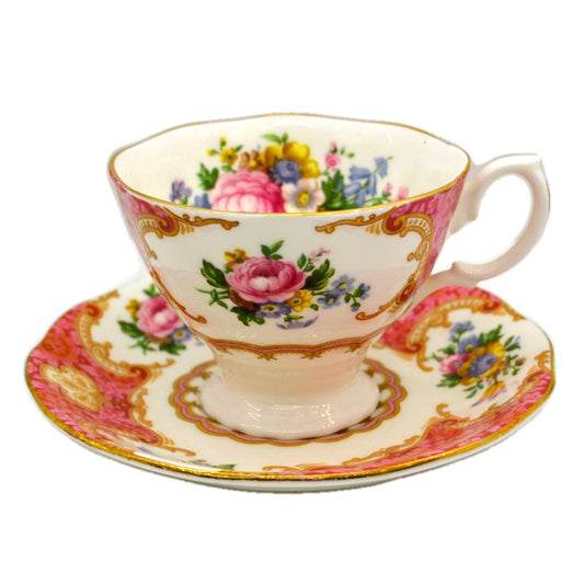 Royal Albert China Lady Carlyle Demitasse Teacup and Saucer