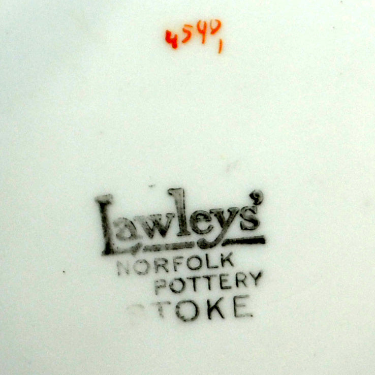 Antique R H & S L Plant Lawleys Norfolk Pottery China Side Plate Prunus Pattern