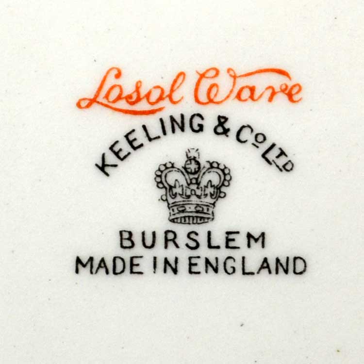 losol ware china mark 1929
