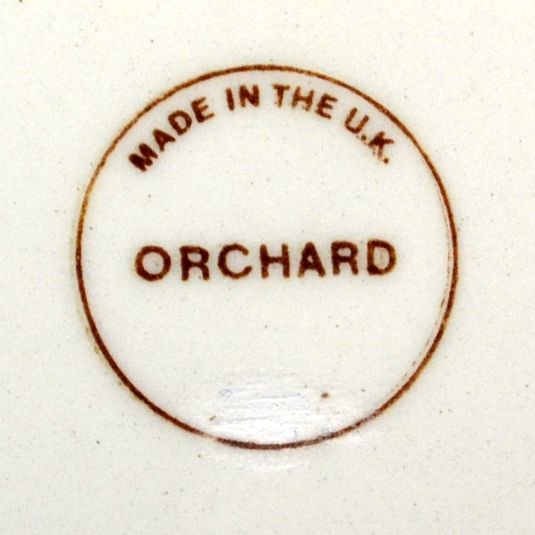 Vintage Blue and White China Orchard Dinner Plate Vintage Farmhouse