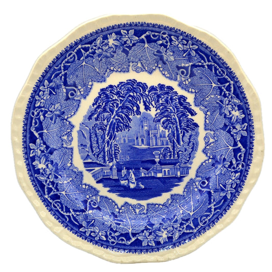 Vintage Masons Ironstone Blue & White Vista China Dessert Plate