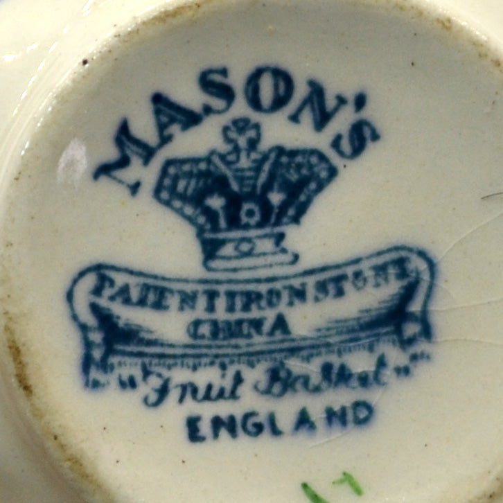 Antique Mason's Fruit Basket Hand Coloured Demitasse Teacup